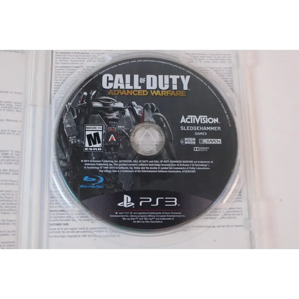 Call of Duty: Advanced Warfare (Sony PlayStation 3, 2014, PS3) Authentic, tested
